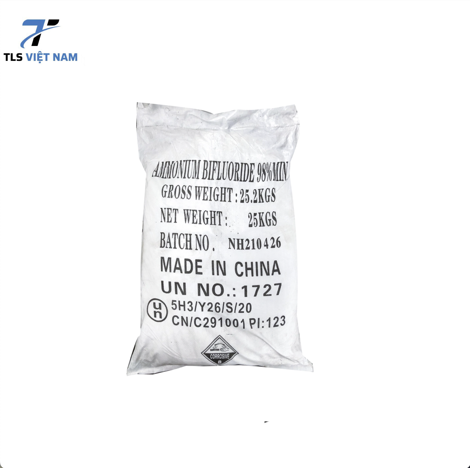 Mua bán Ammonium bifluoride NH4HF2 99%, Trung Quốc, 25kg/bao 1 Ammonium bifluoride